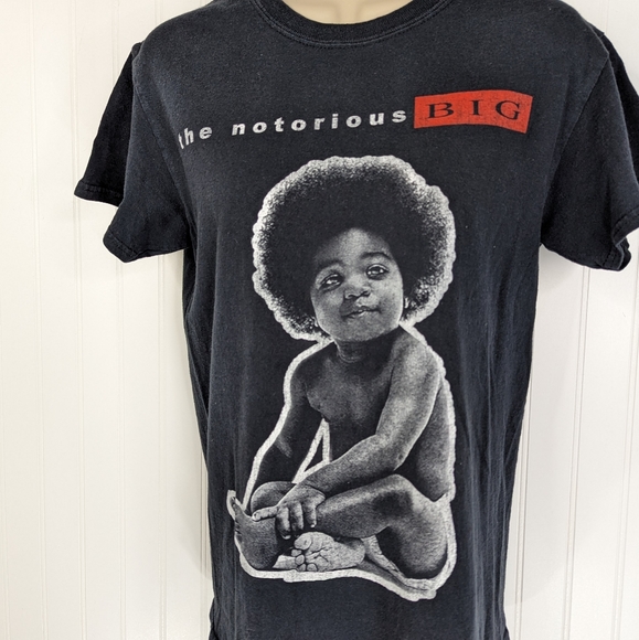 VINTAGE Notorious BIG Biggie Smalls Graphic TShirt Unisex Sz S - Picture 3 of 11